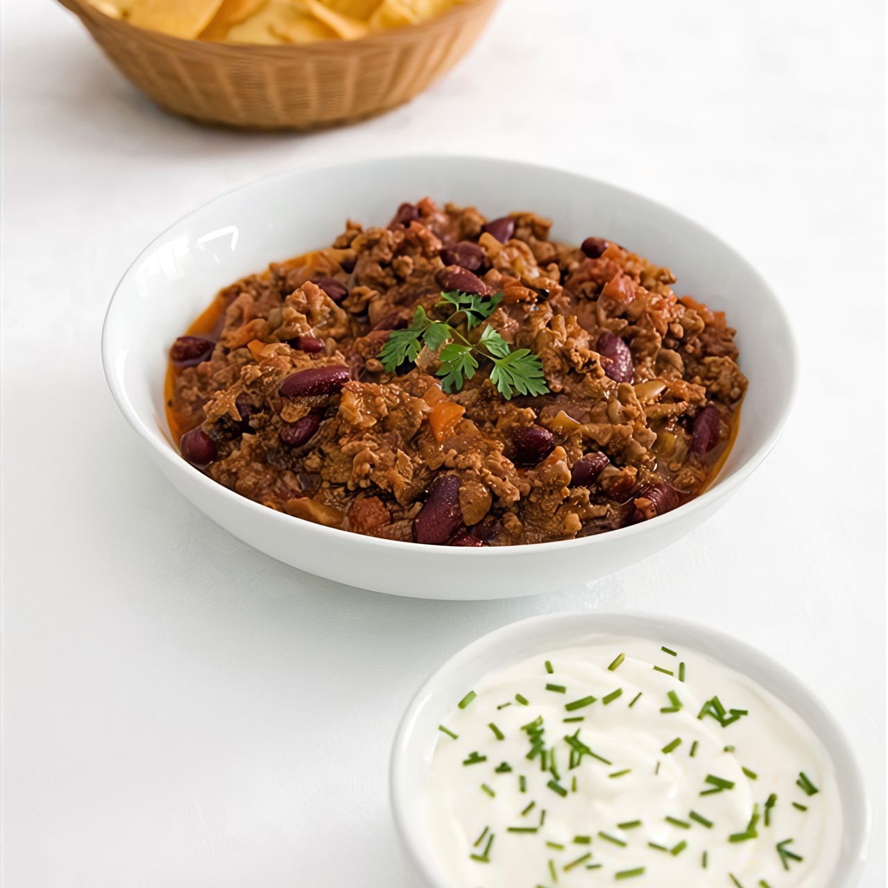 Мясной фарш с чили