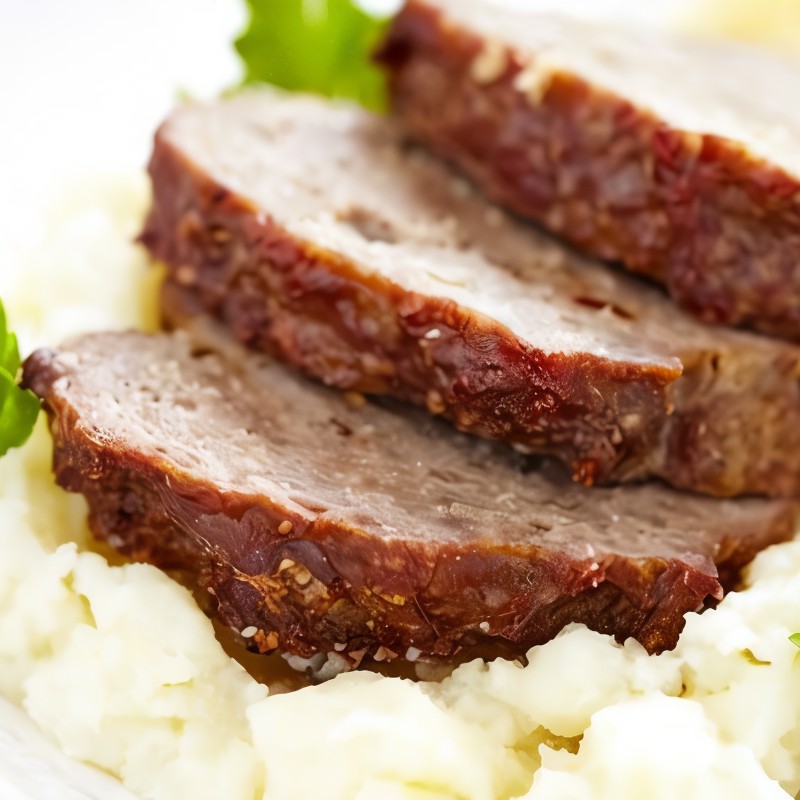 Мясной рулет с яблоками