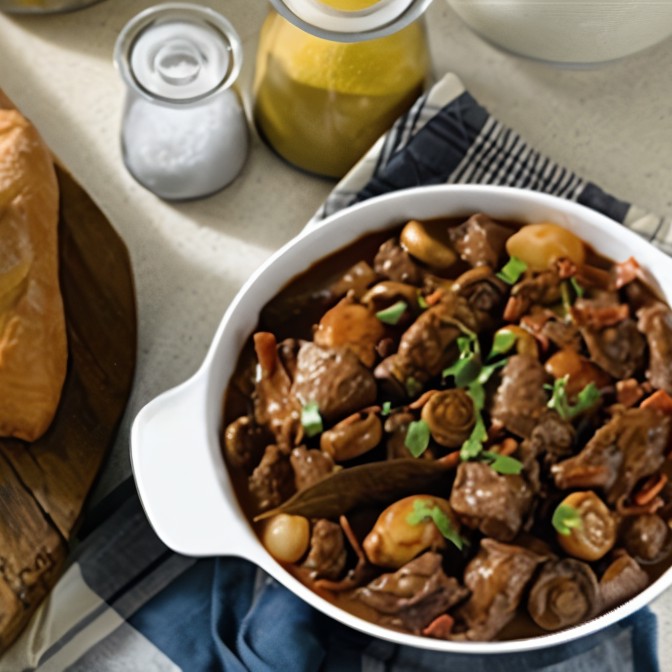 Мясо по-бургундски