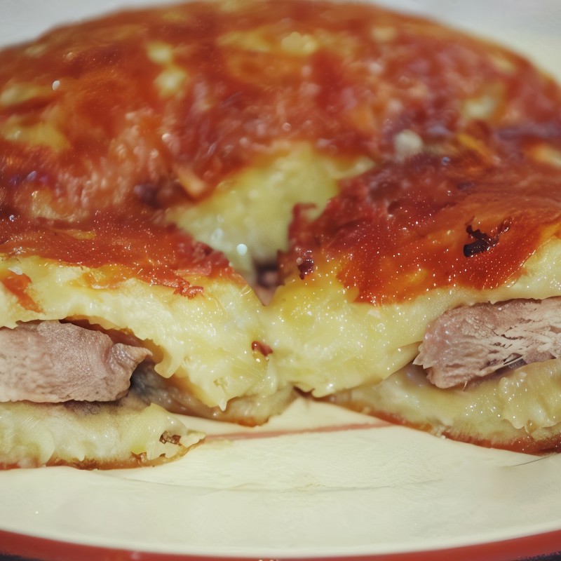 Мясо в картофельной корочке