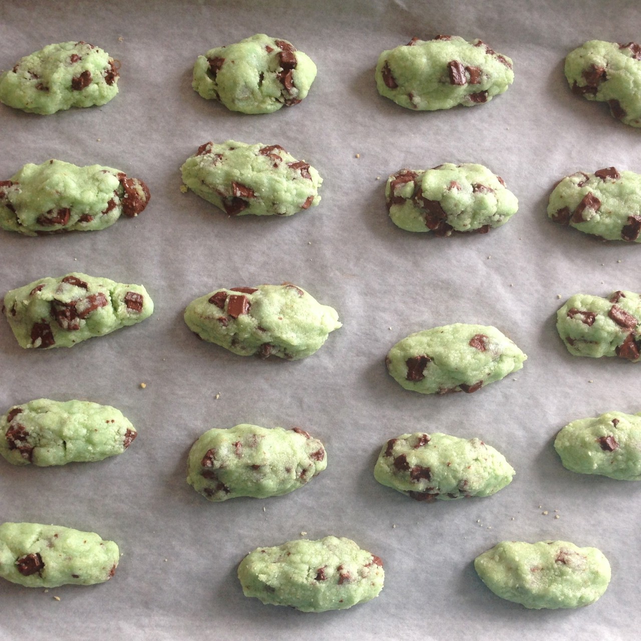 Мятно-шоколадное печенье