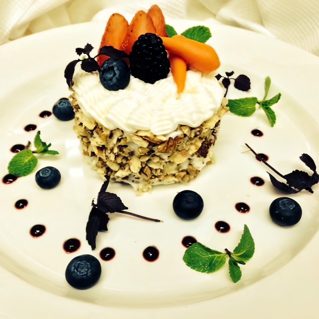 Морковный торт с глазурью