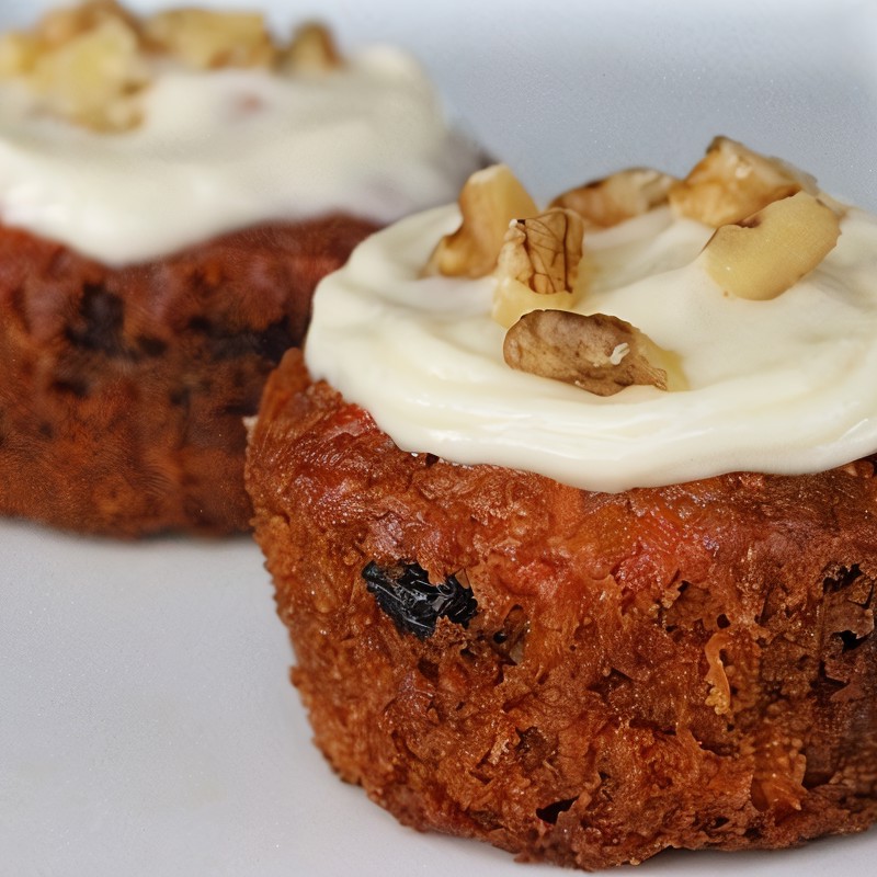 Морковно-апельсиновые капкейки