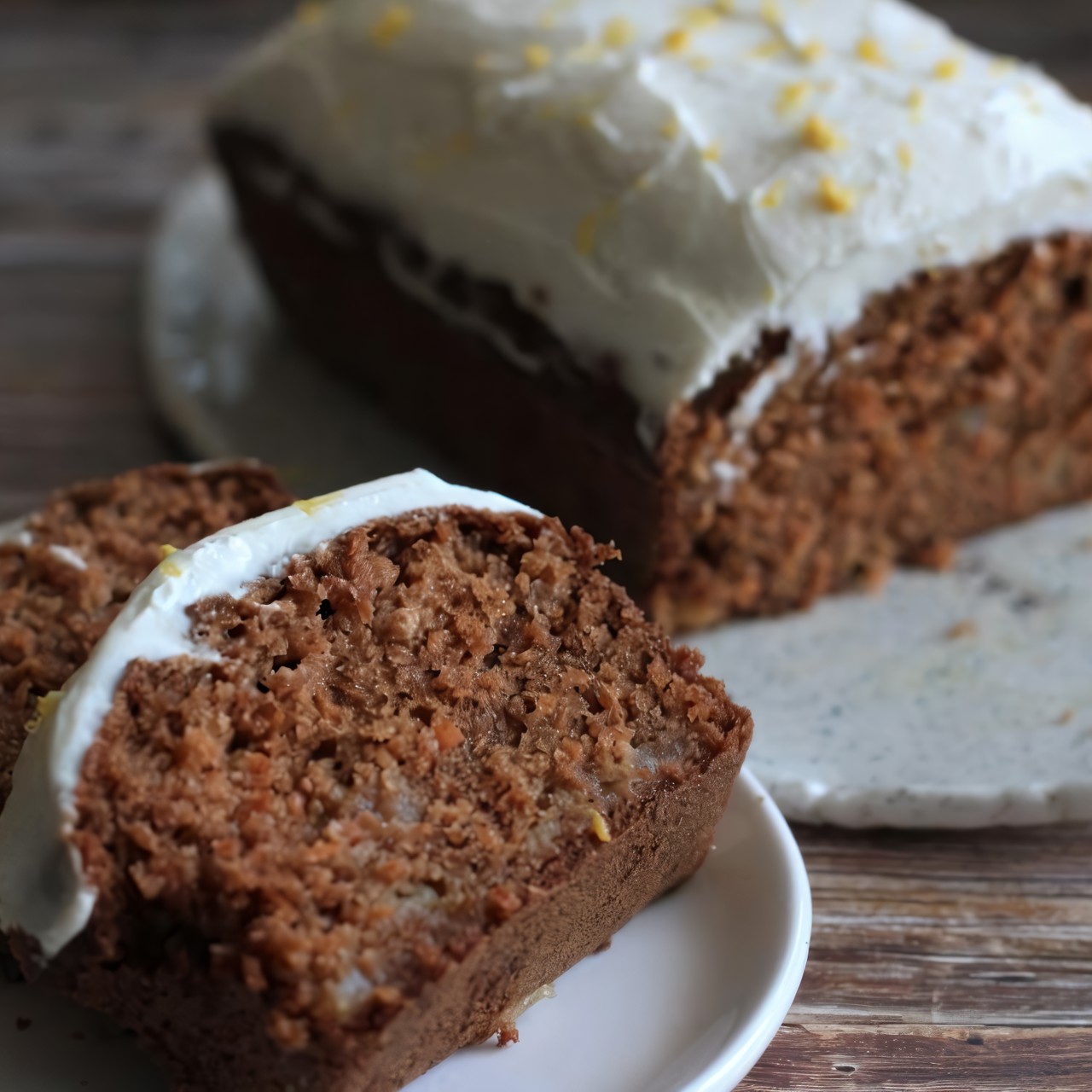 Морковный кекс с грушей