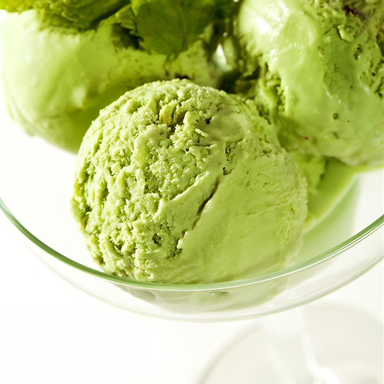 Мороженое из авокадо с фисташками