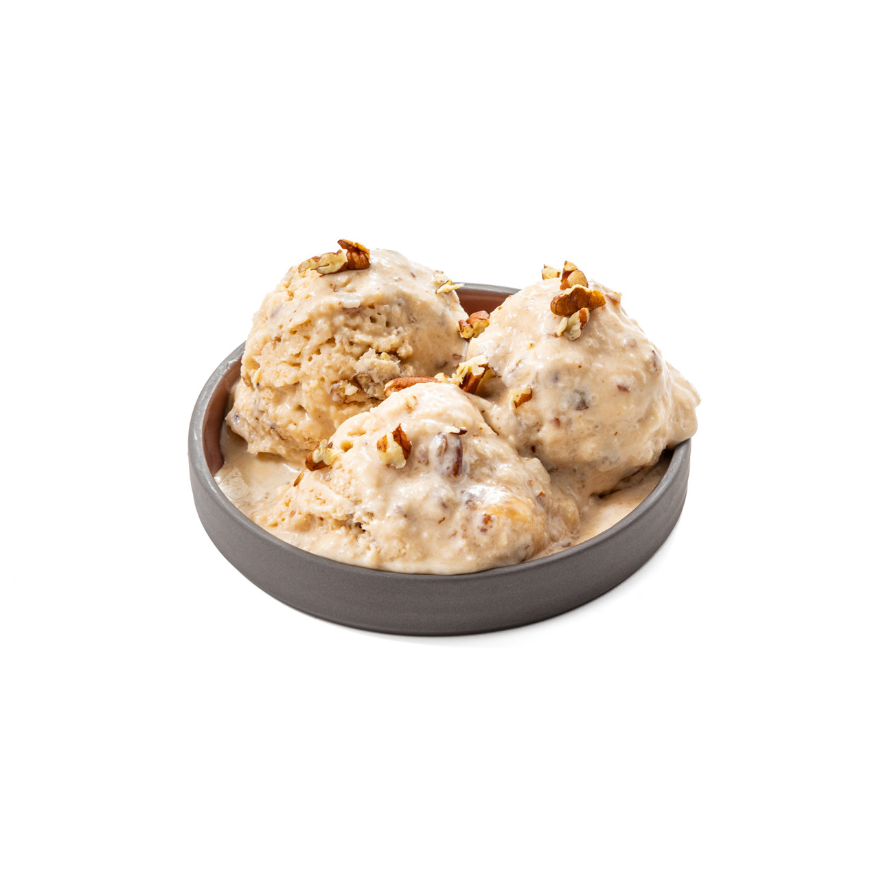 Мороженое с орехом пекан и соленой карамелью