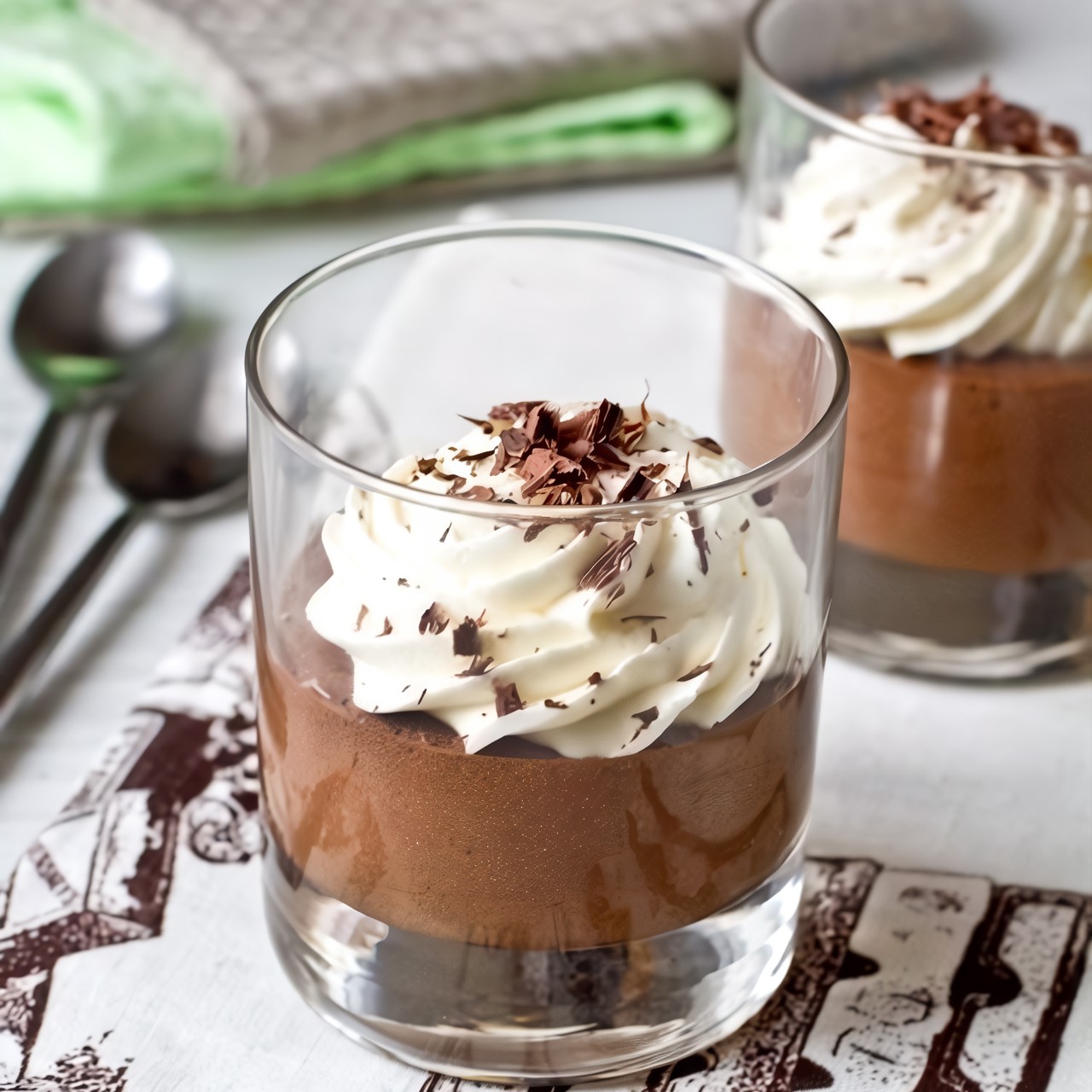 Мусс из черного шоколада