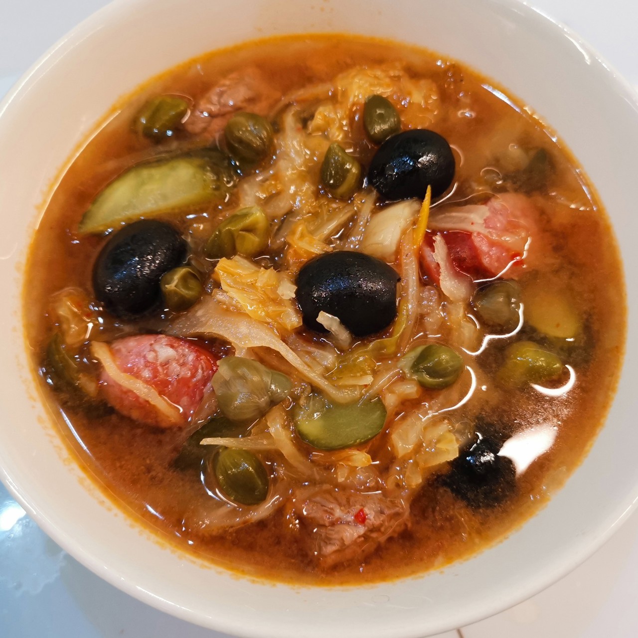 Мясная солянка