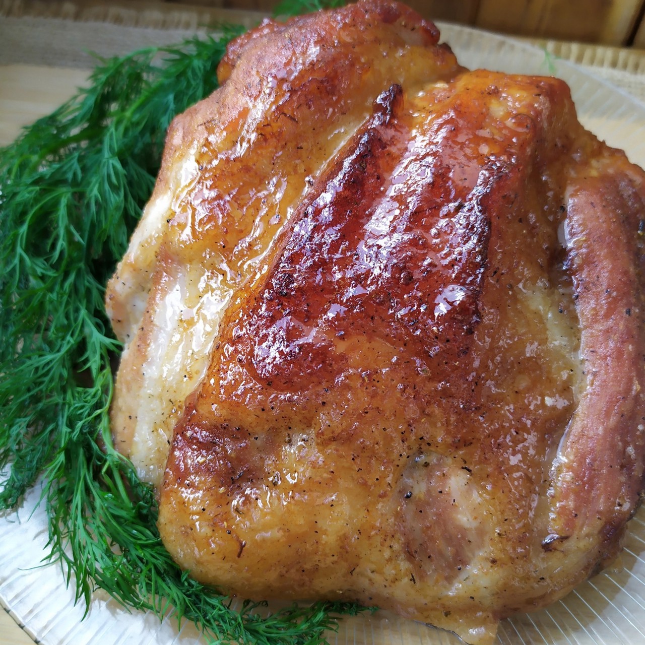 Свинина в медово-горчичной глазури