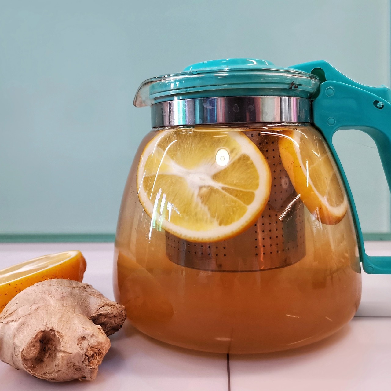 Мятно-имбирный согревающий напиток