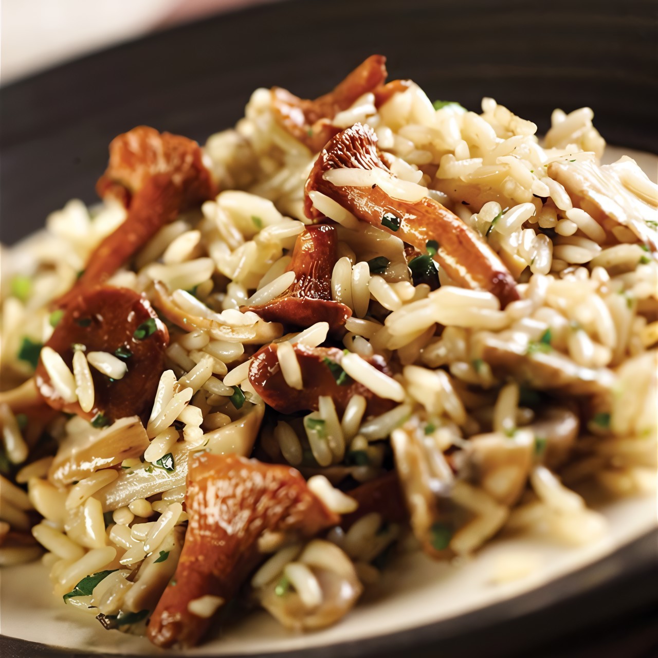 Начинка из сушеных грибов с рисом