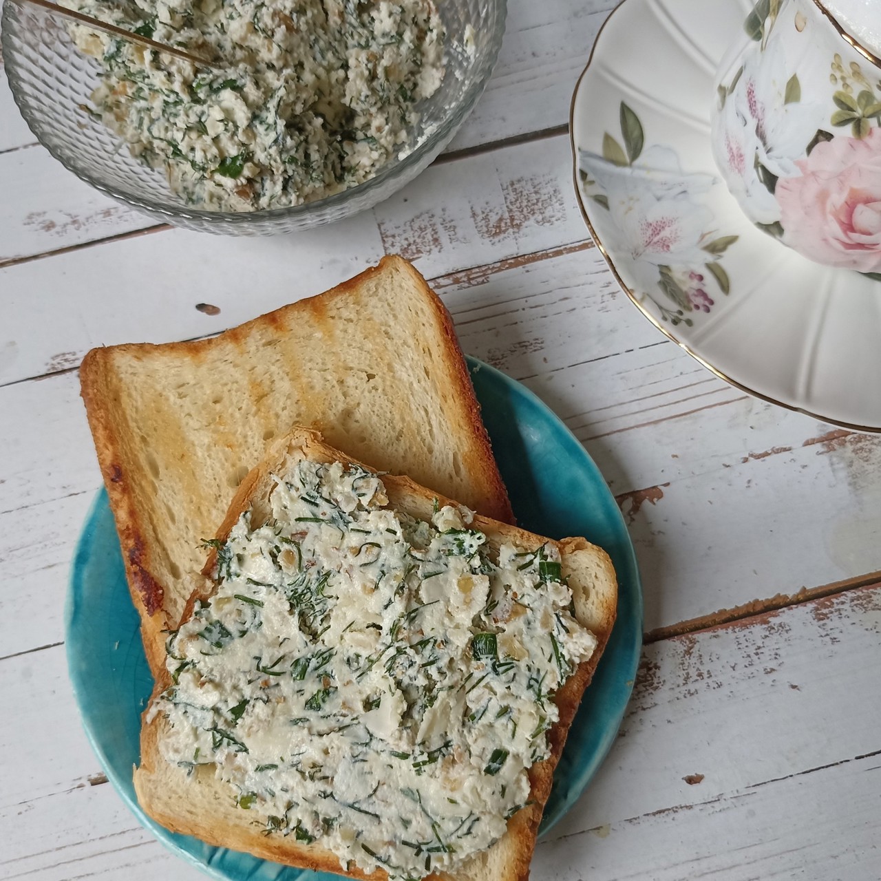 Намазка из домашнего сыра