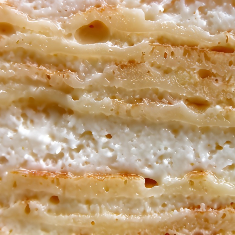 «Наполеон» с сырным кремом и грушами