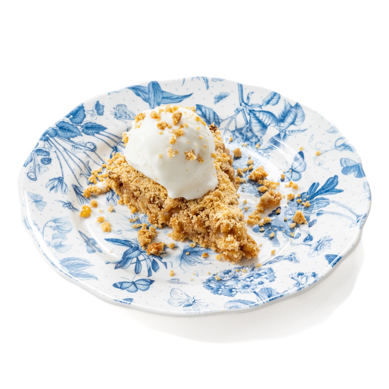 Насыпной пирог с яблоками