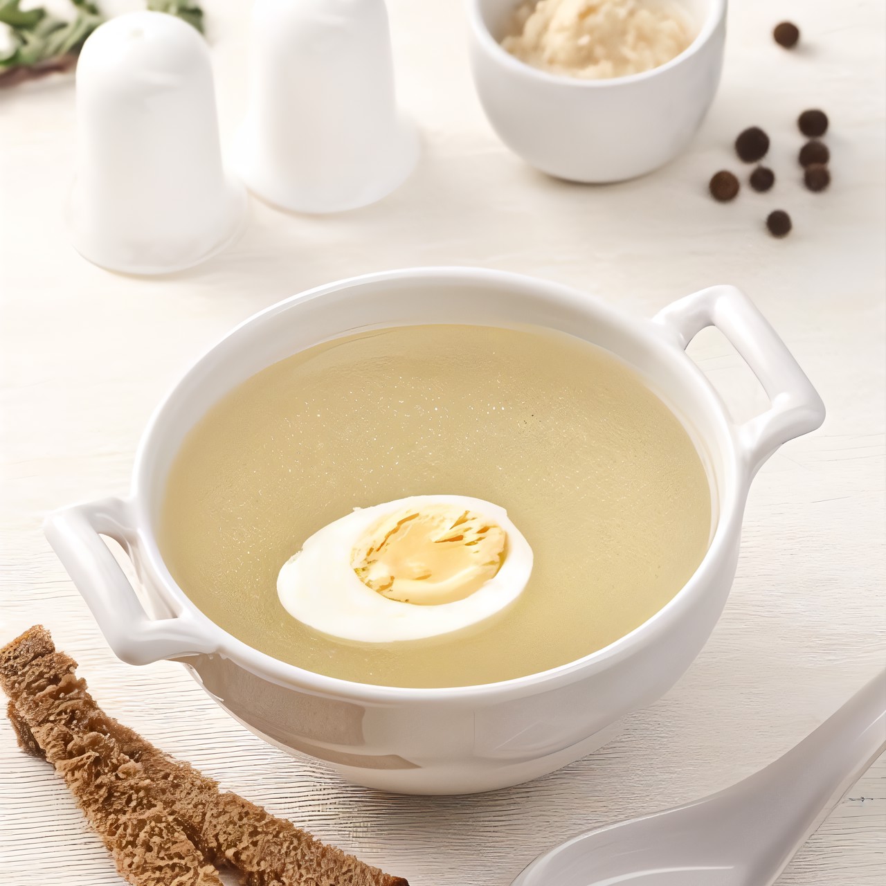 Наваристый куриный бульон с сельдереем