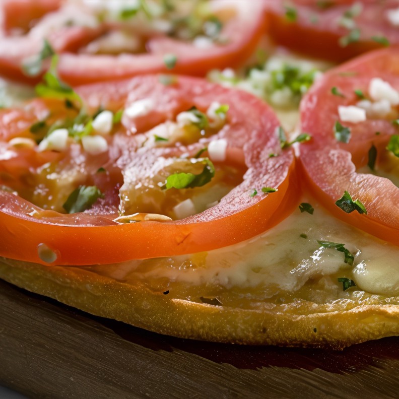 Неаполитанская пицца со свежими помидорами