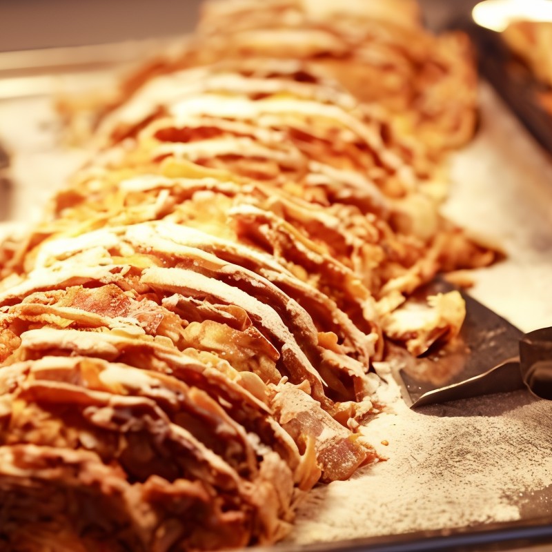 Нежный абрикосовый штрудель