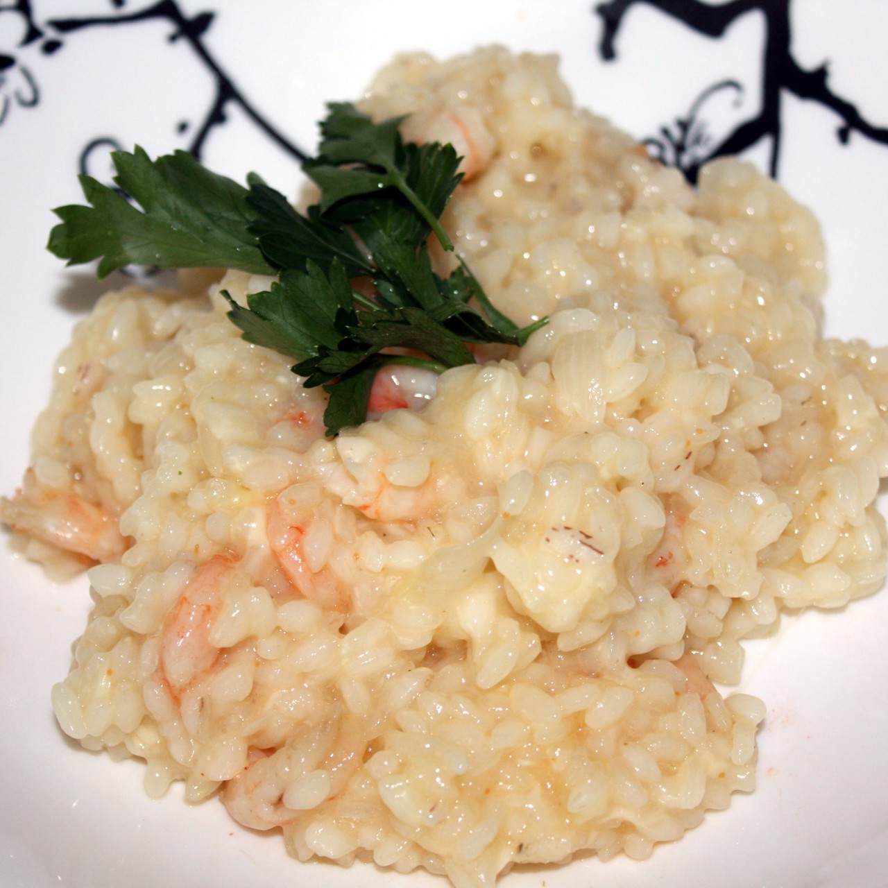 Нежное ризотто с креветками