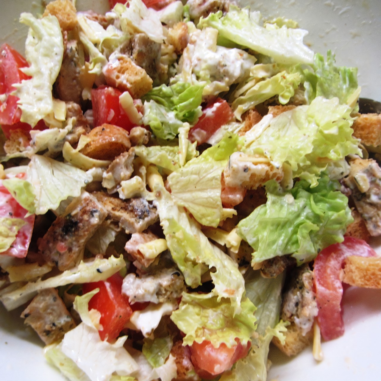 Низкокалорийный салат «Цезарь»