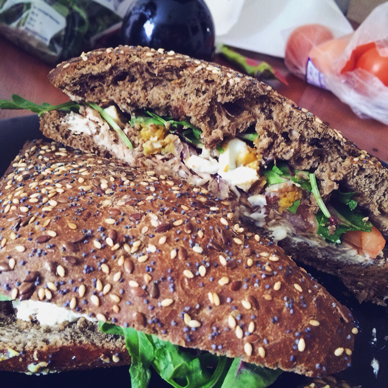 Низкокалорийный сэндвич с тунцом