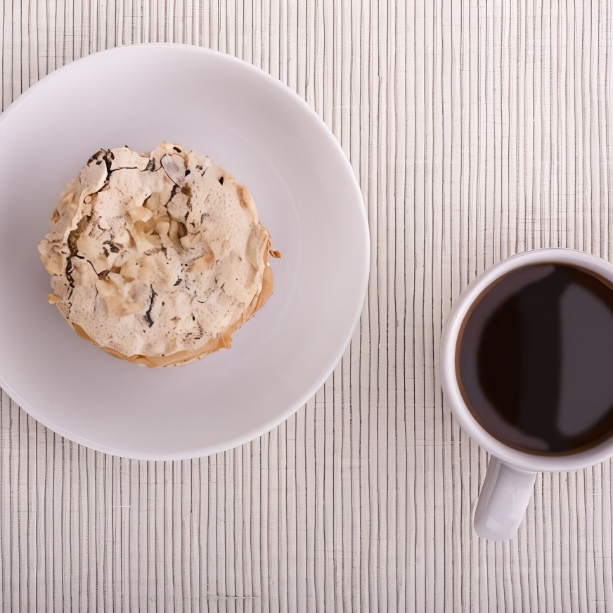 Новогодние меренги с медово-йогуртовым кремом и каштанами