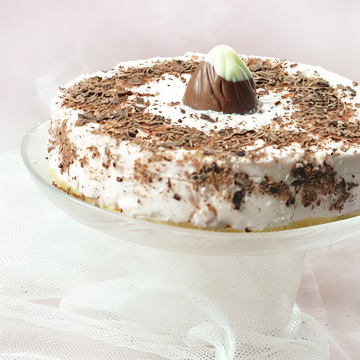 Новогодний чизкейк с ликером «Бейлис» и шоколадной крошкой