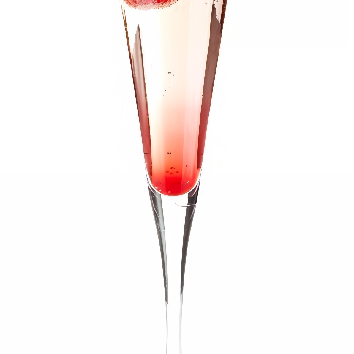 Новогодний клубничный коктейль с шампанским