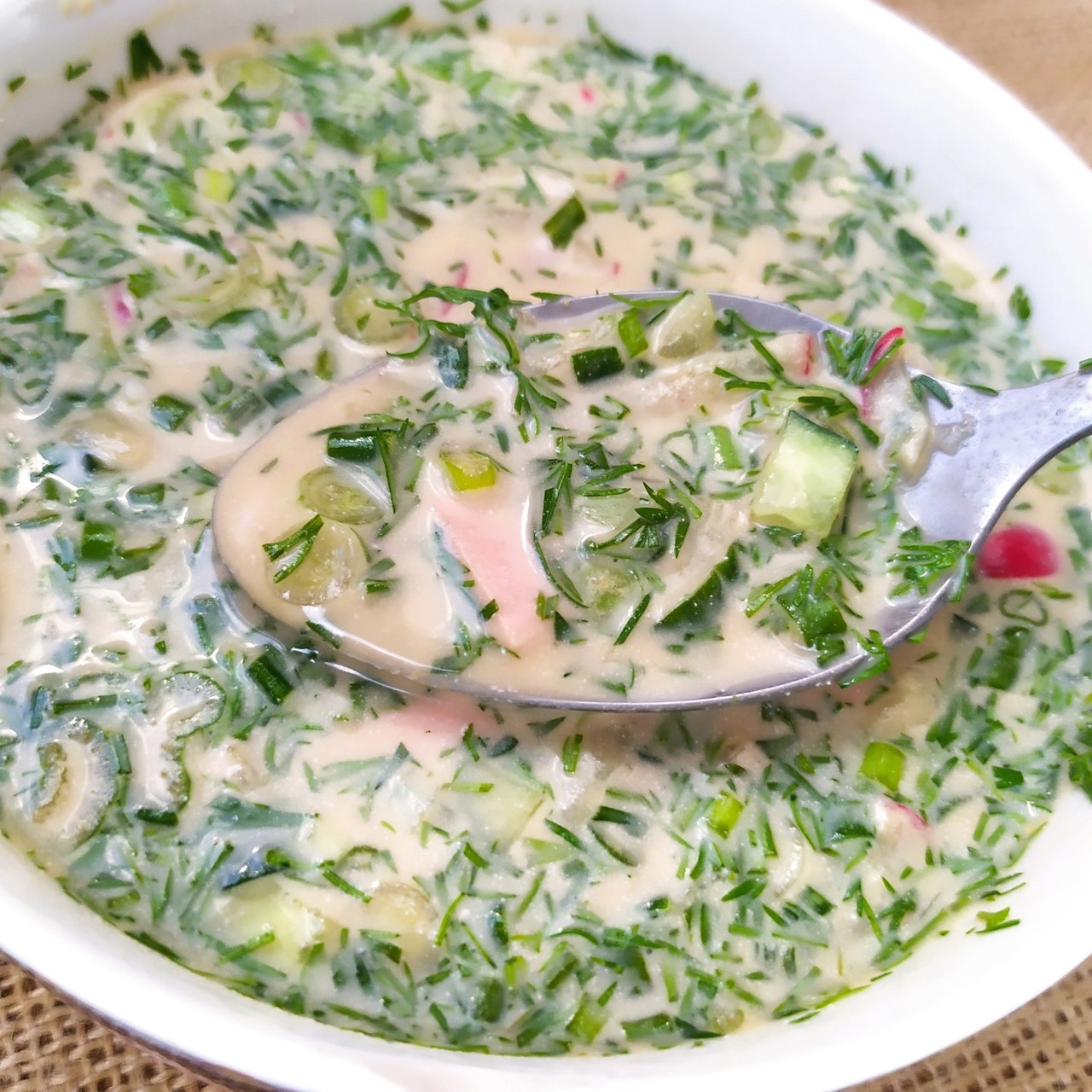 Окрошка на квасе