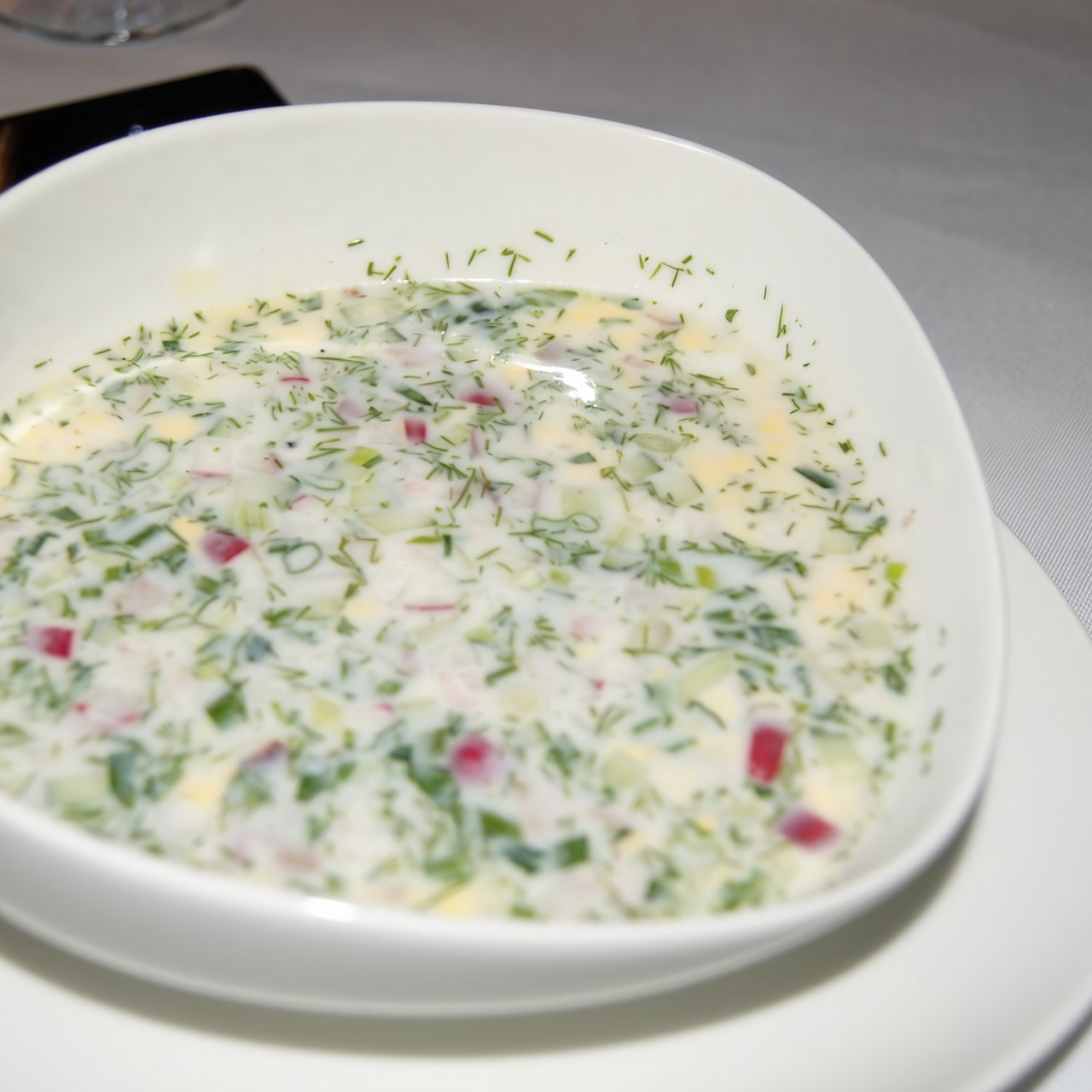 Окрошка на сыворотке