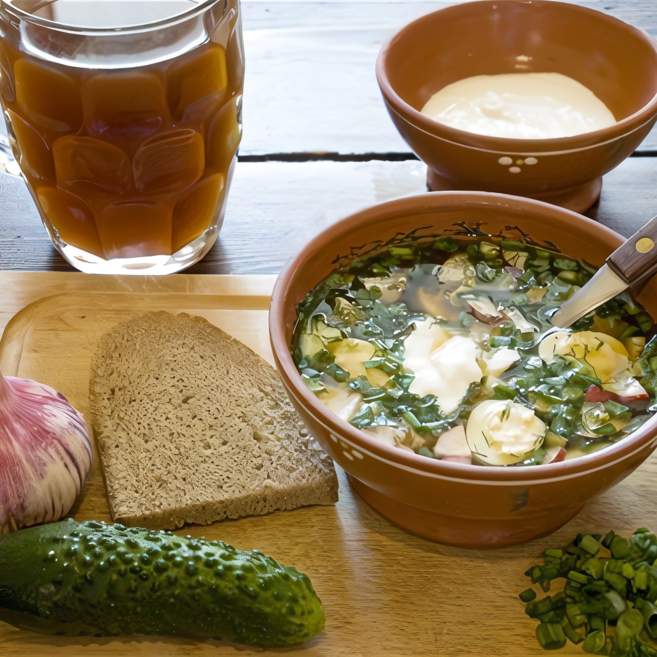 Окрошка овощная