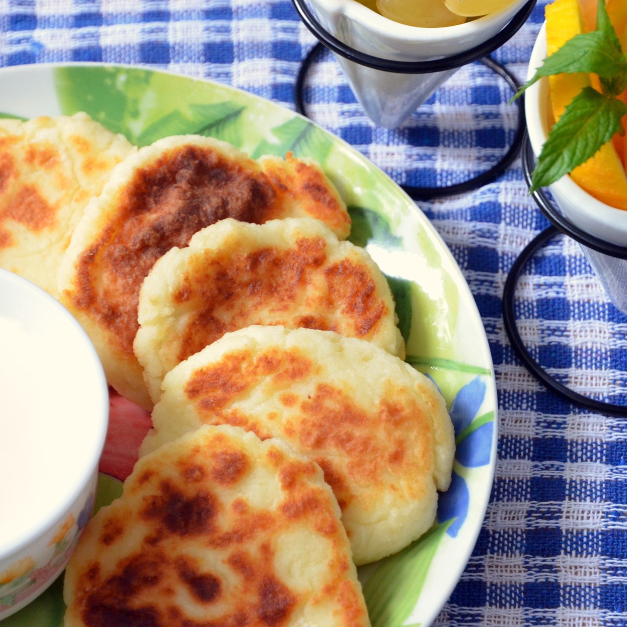 Оладьи манные