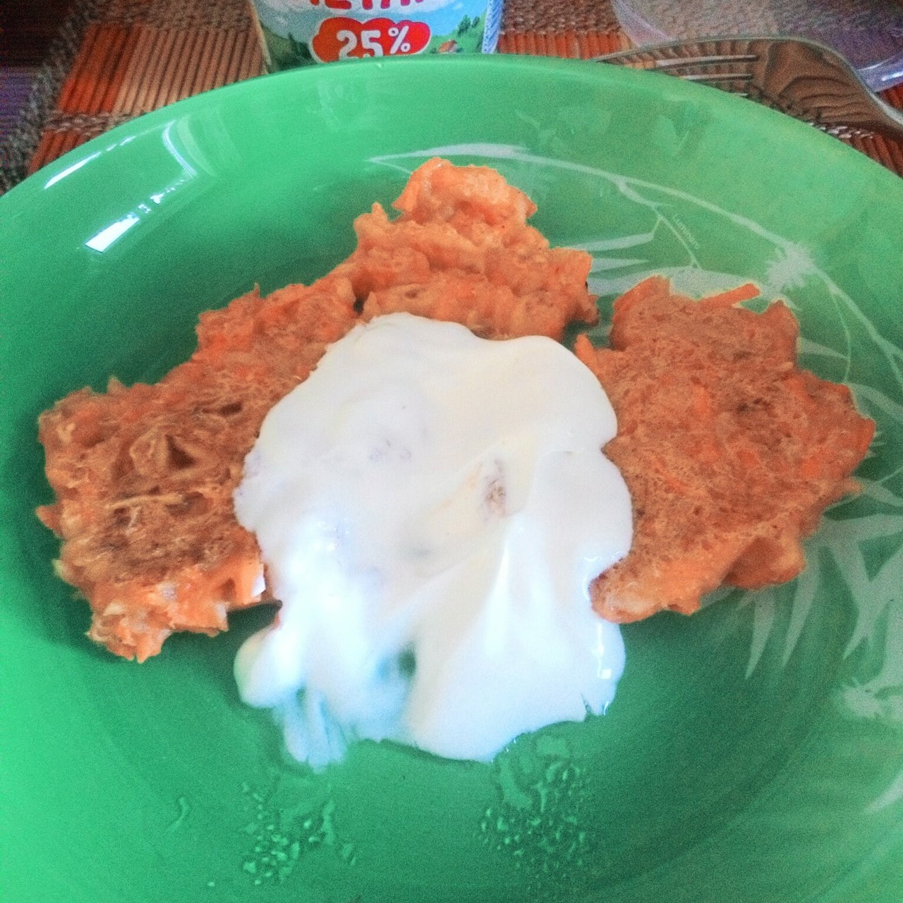 Оладьи морковно-яблочные