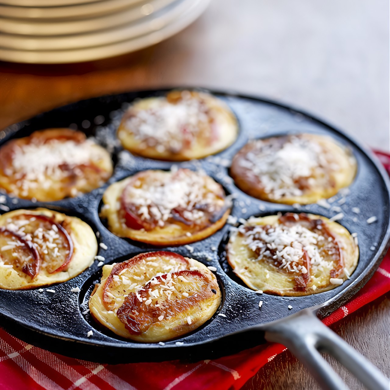 Оладьи с яблоками