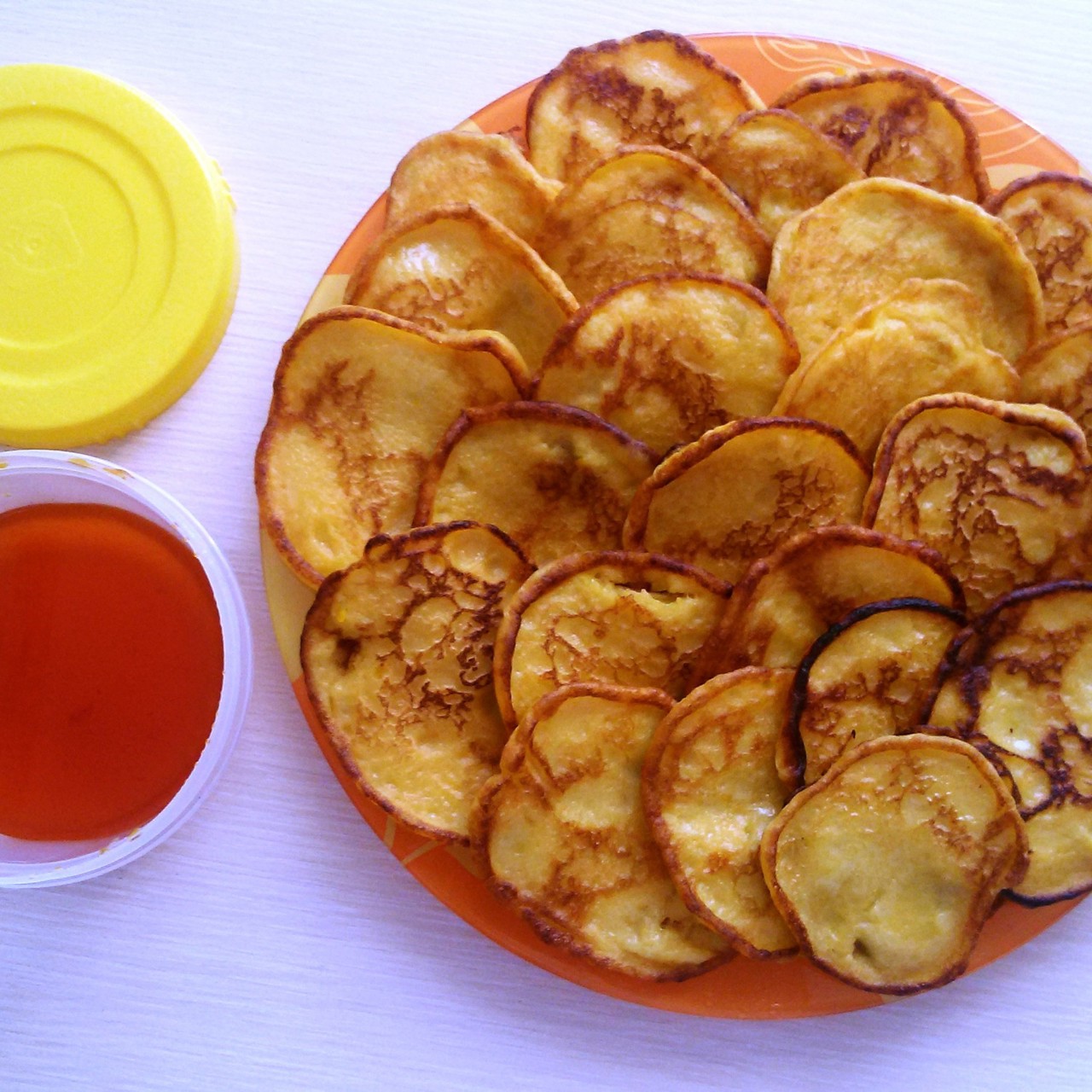 Оладьи с тыквой на кефире