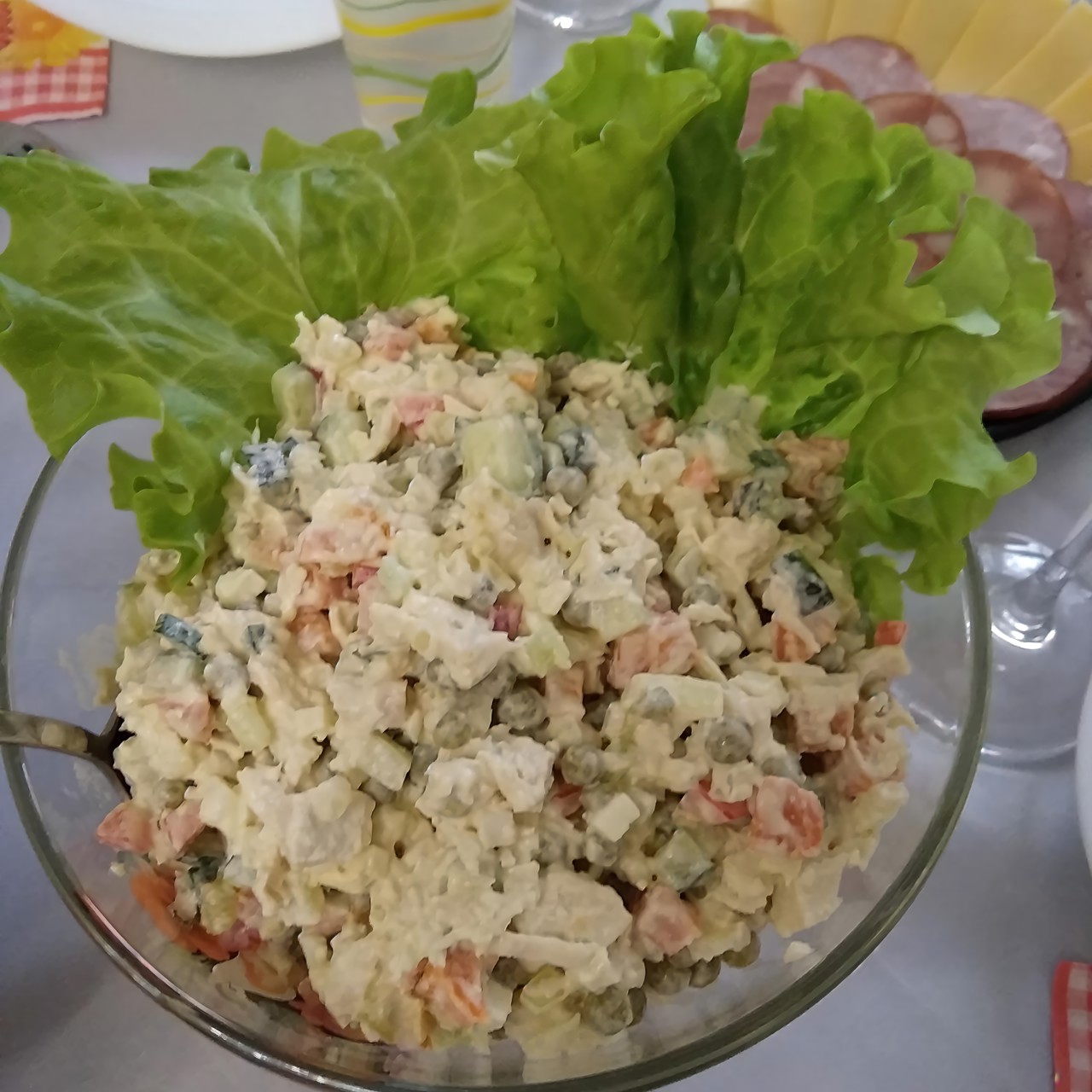 Оливье с болгарским перцем