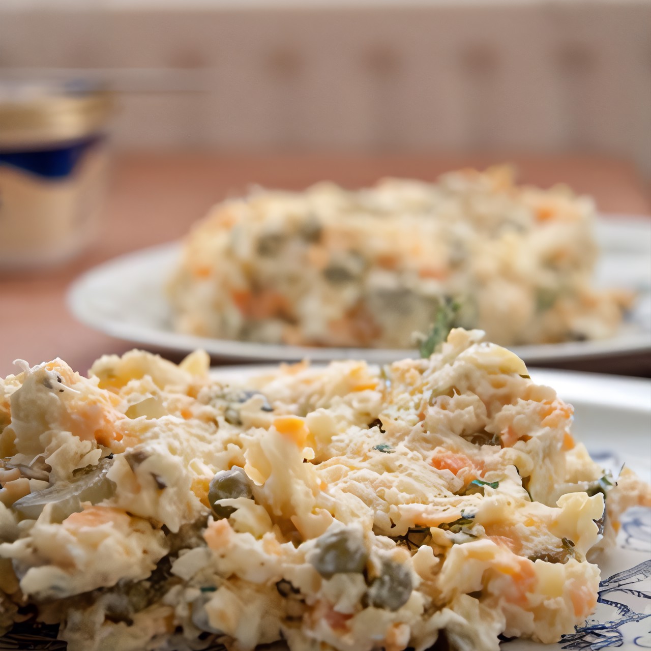 Оливье с утиной грудкой