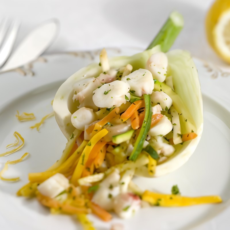 Омар под соусом винегрет