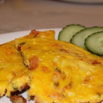 Омлет с креветками низкокалорийный