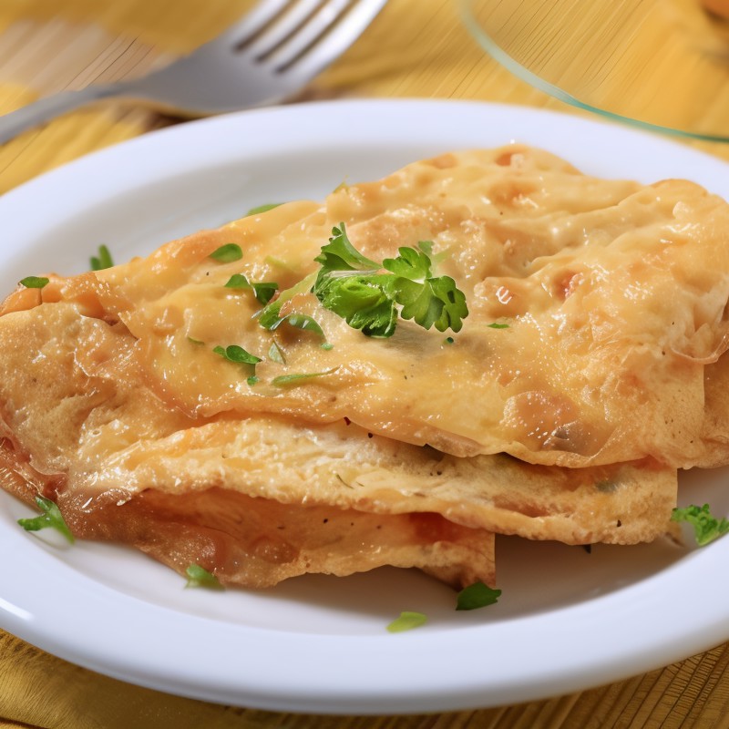 Омлет с молоком и мукой