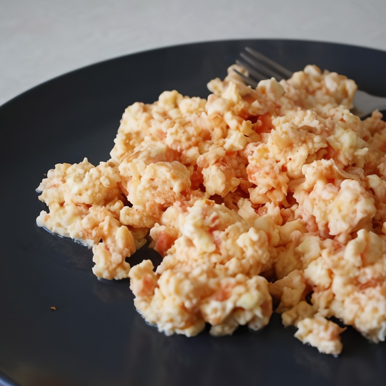 Омлет с помидорами