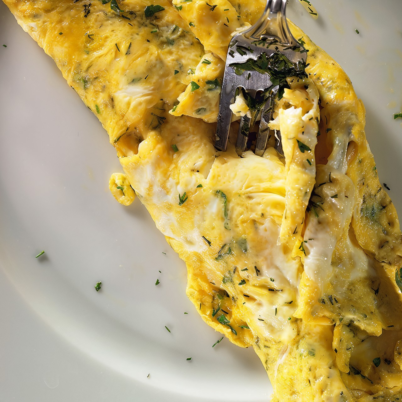 Омлет с пряными травами