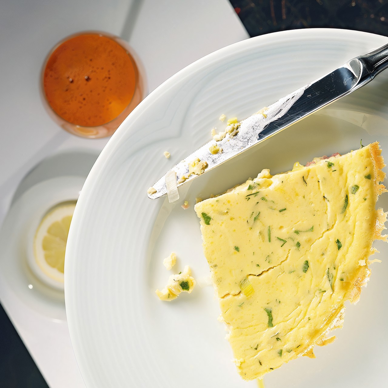 Омлет-суфле с ветчиной и сыром