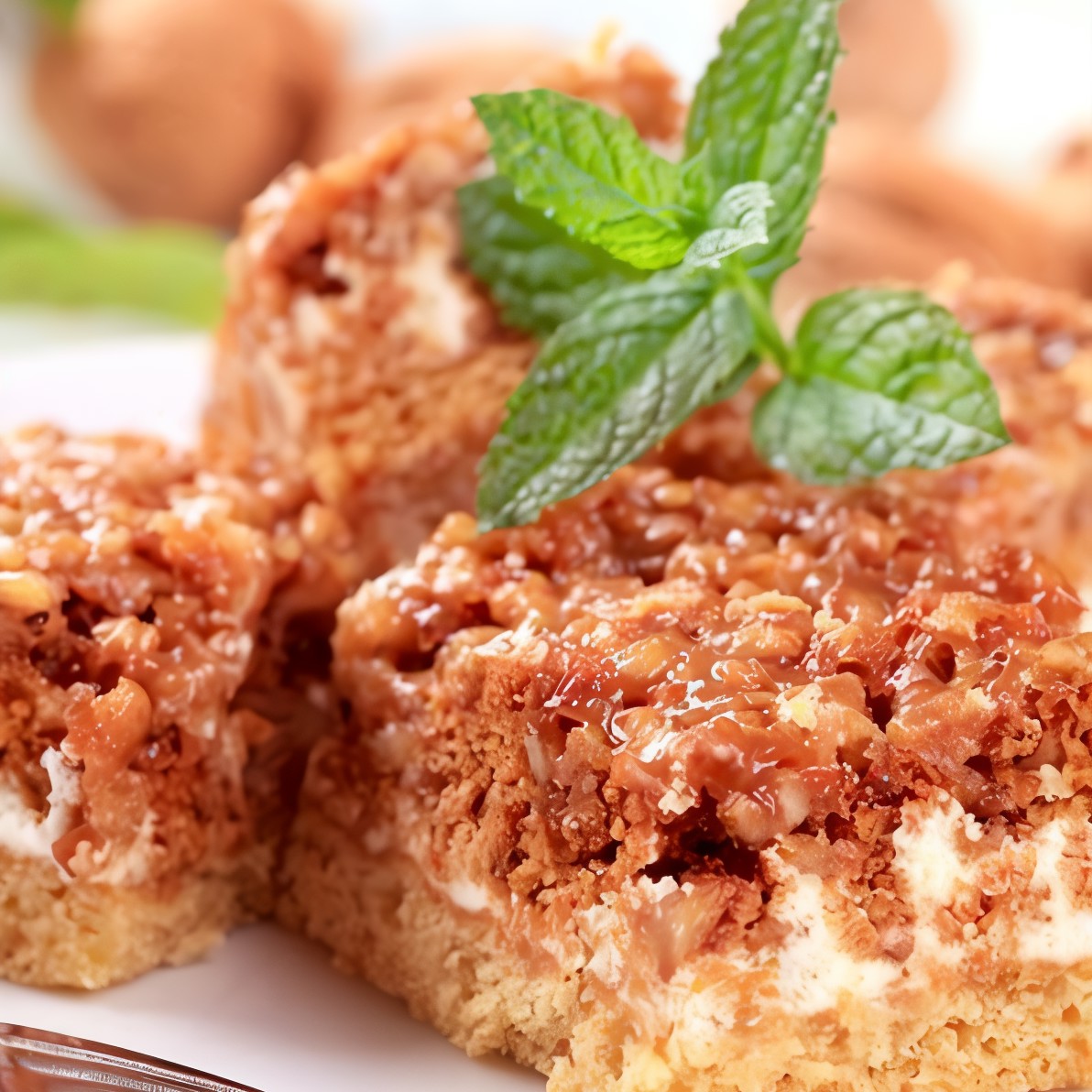 Ореховый торт с грильяжем