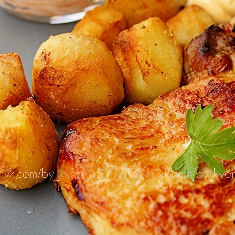 Острая свинина с молодым картофелем