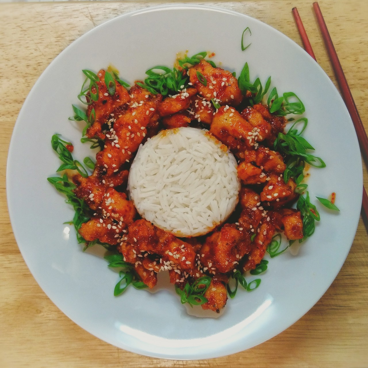 Острая курица в китайском стиле