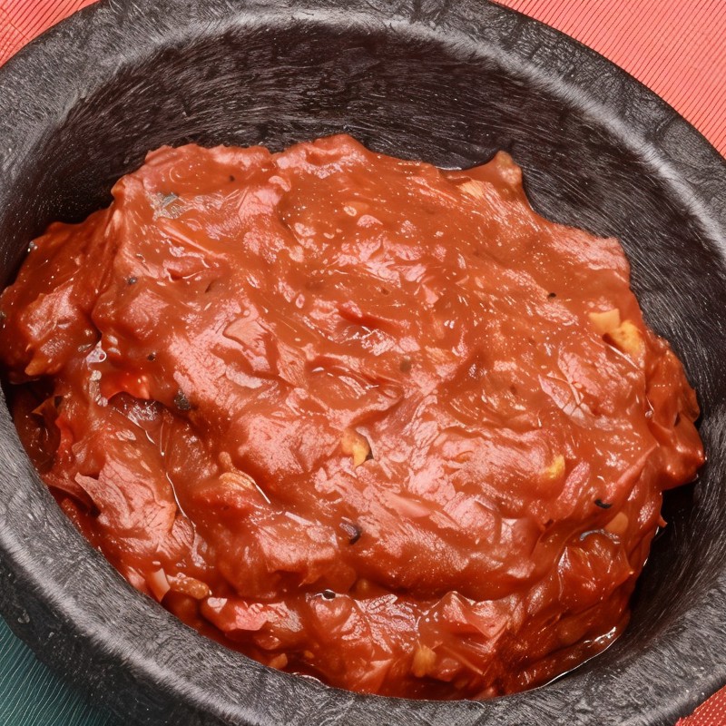 Острый томатный соус с перцами хабанеро