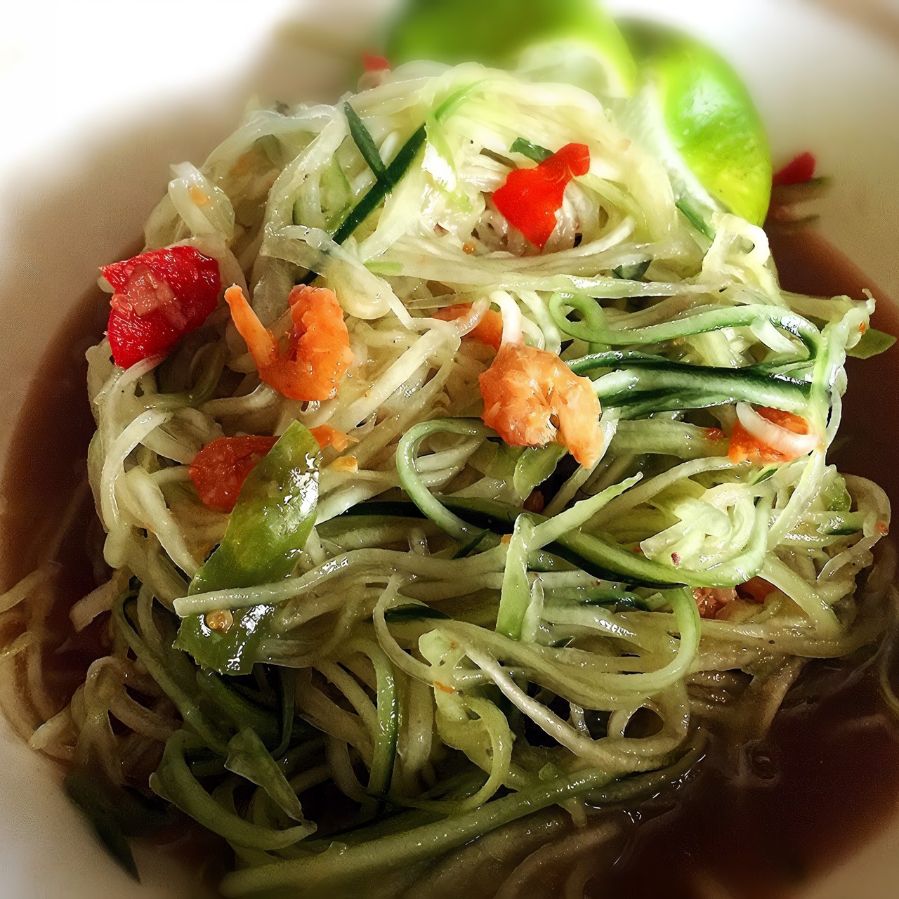 Острый салат из огурцов