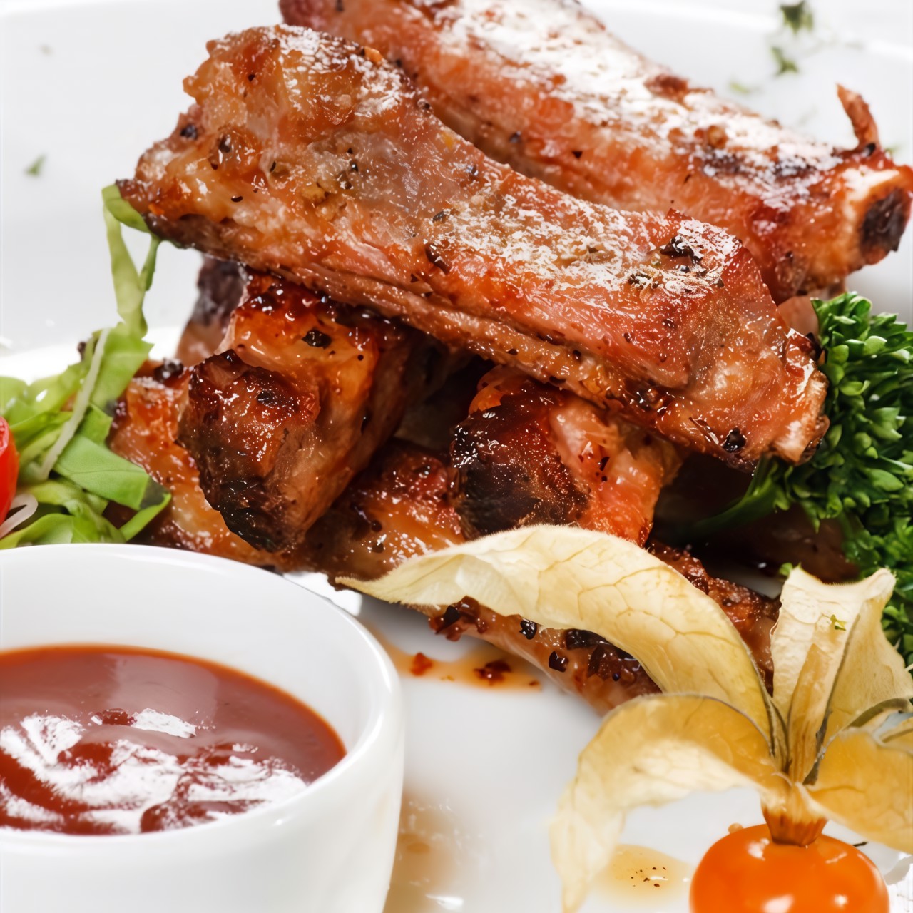 Отбивная из ягненка на гриле