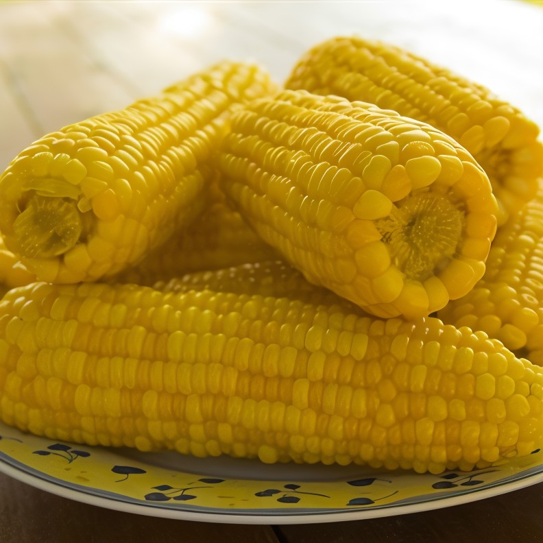 Отварная кукуруза в початках