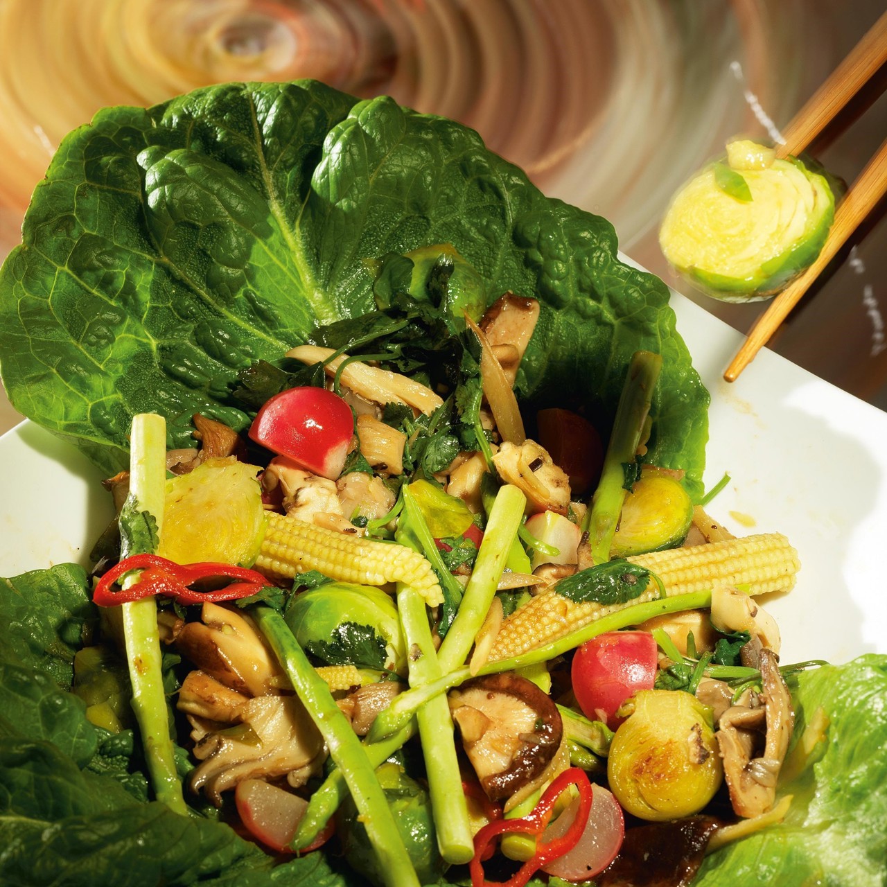 Овощи в рыбно-луковом соусе